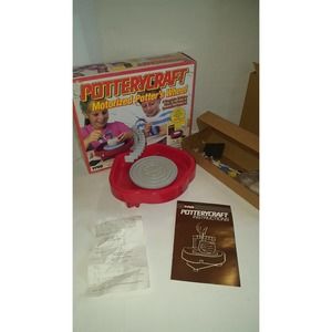 1990's Vintage Tyco Potterycraft Motorized Potter's wheel Kids Craft Complete